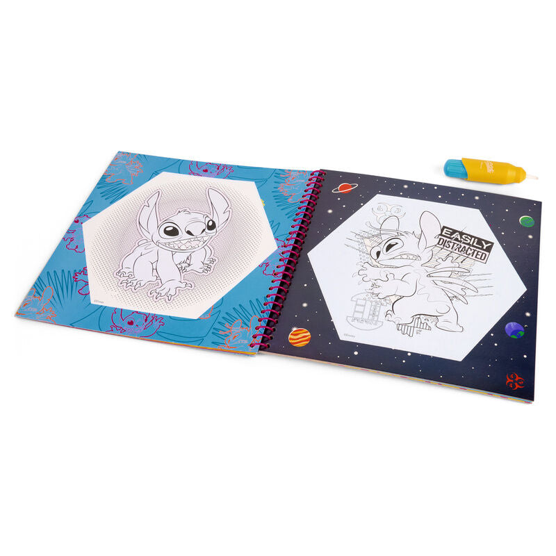 Libro magico pinta con agua Stitch Disney