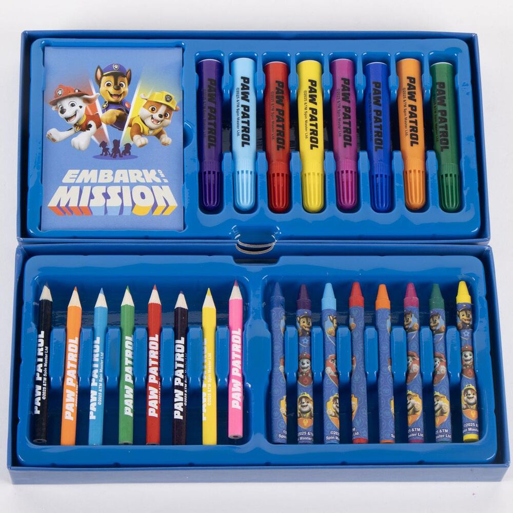 Maletin papeleria coloreable Patrulla Canina Paw Patrol