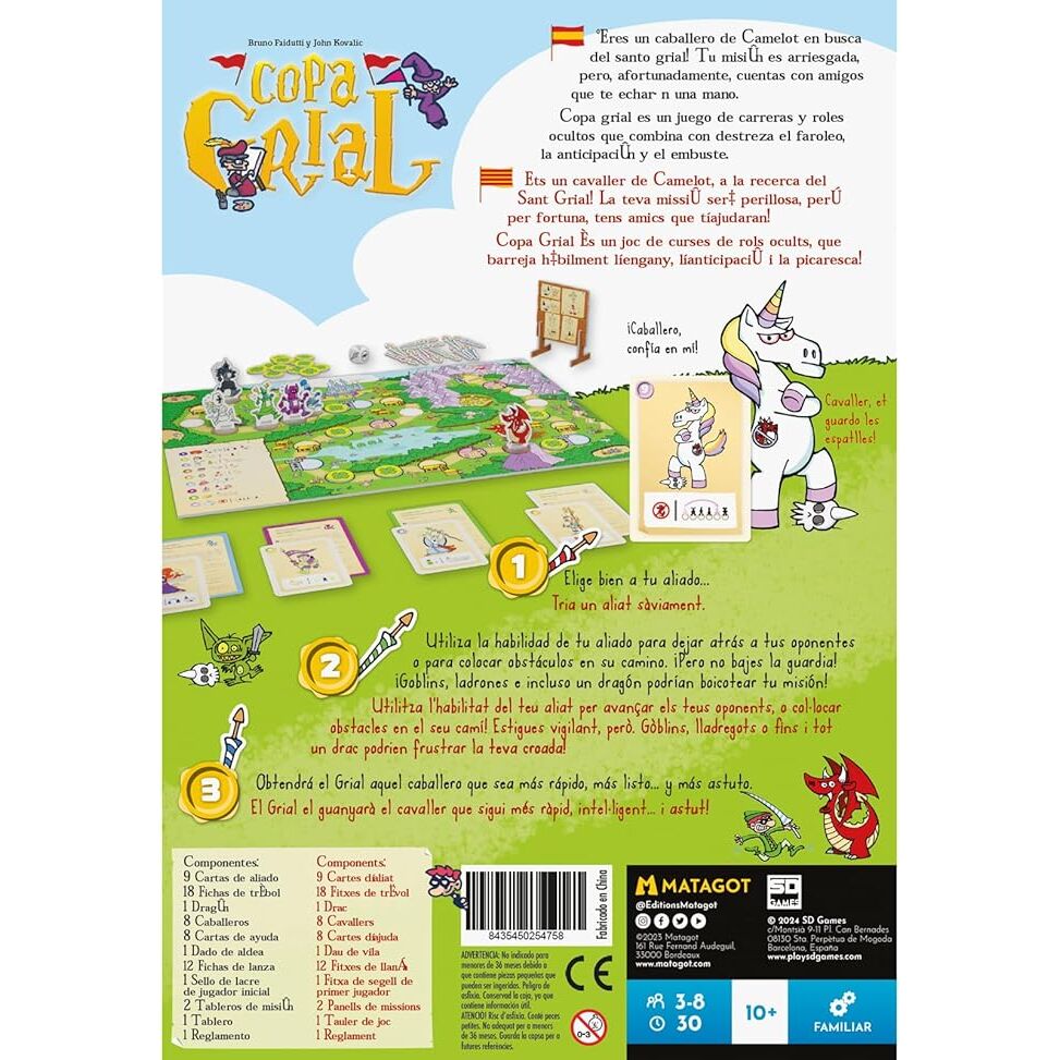 Juego mesa Copa Grial español