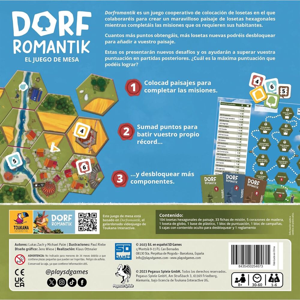 Juego mesa Dorfromantik español