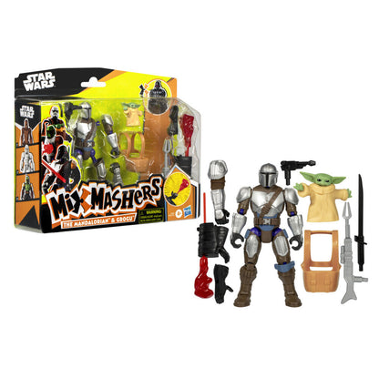 Figura The Mandalorian & Grogu Deluxe Mix Mashers Star Wars 12cm