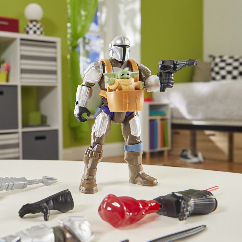 Figura The Mandalorian & Grogu Deluxe Mix Mashers Star Wars 12cm
