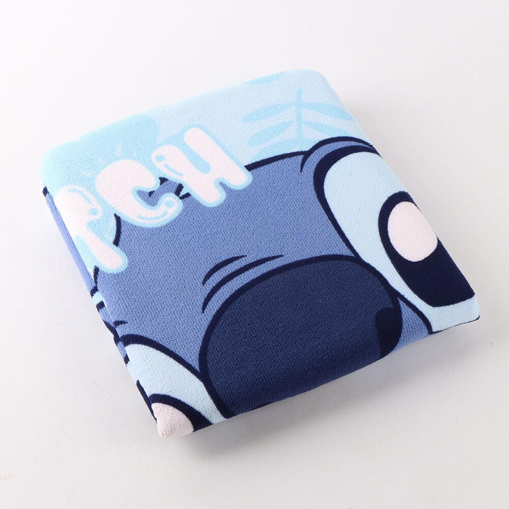 Poncho toalla Stitch Disney microfibra