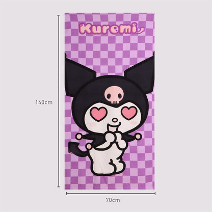 Toalla Kuromi Hello Kitty microfibra