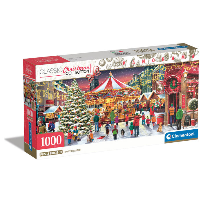 Puzzle Panorama Pueblo de Navidad 1000pzs