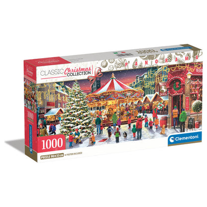 Puzzle Panorama Pueblo de Navidad 1000pzs