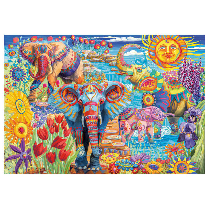 Puzzle El Carnaval de los Elefantes 500pzs
