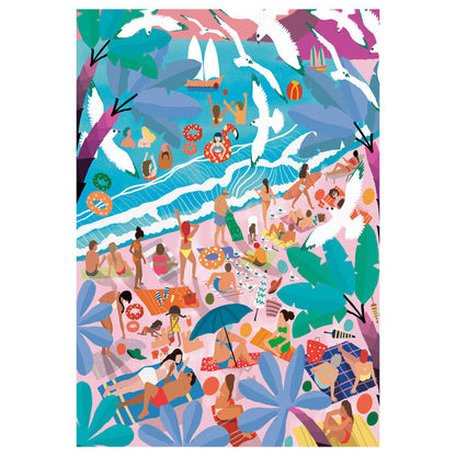 Puzzle Domingo en la Playa 1000pzs