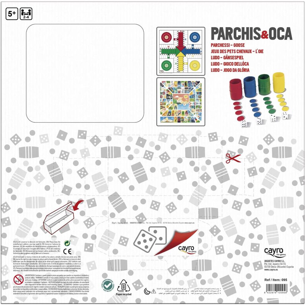 Juego Parchis y Oca