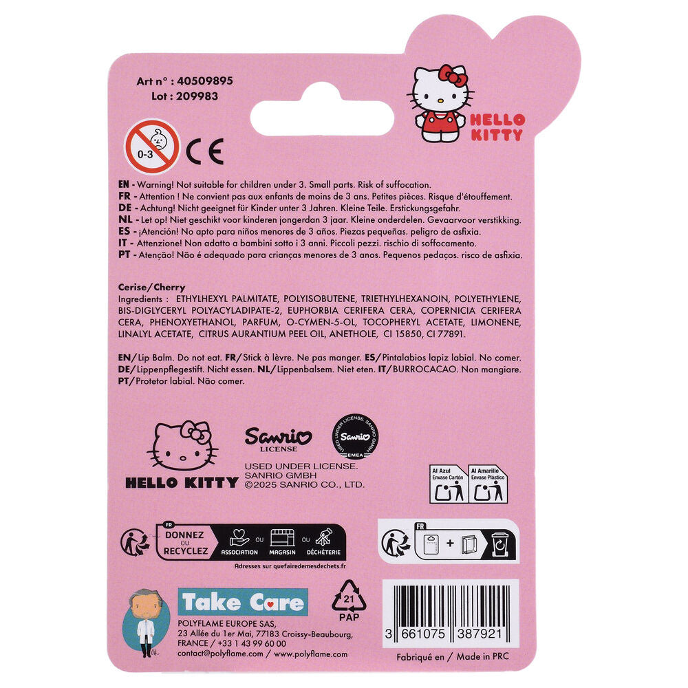 Balsamo labial protector Hello Kitty