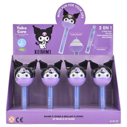 Balsamo labial + brillo Kuromi Hello Kitty
