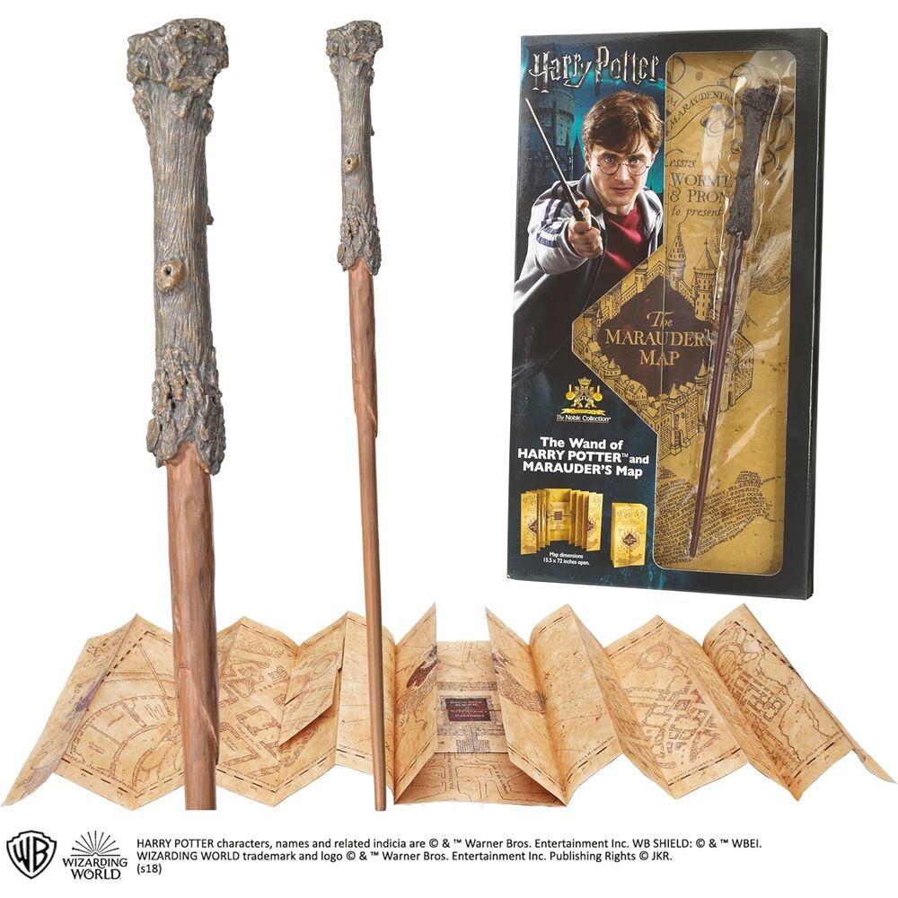 Varita Magica + Mapa del Merodeador Harry Potter