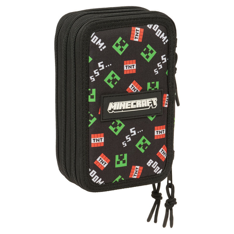 Plumier Minecraft triple 37pzs