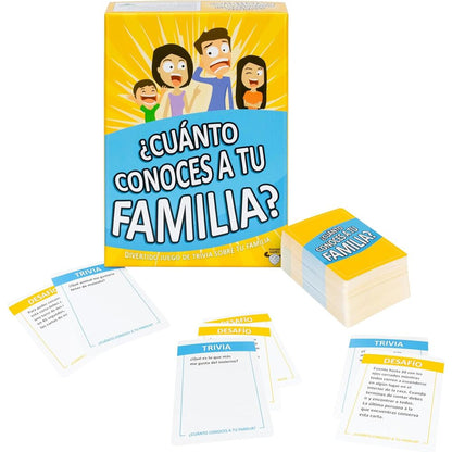 Juego de mesa ¿Cuanto conoces a tu familia? español