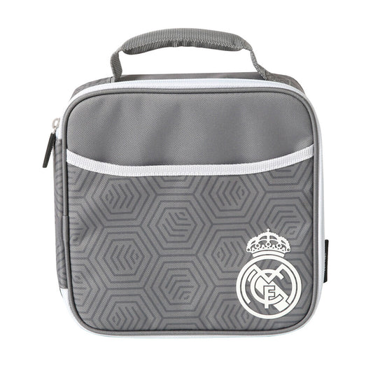 Bolsa porta alimentos termica + tupper + botella Real Madrid