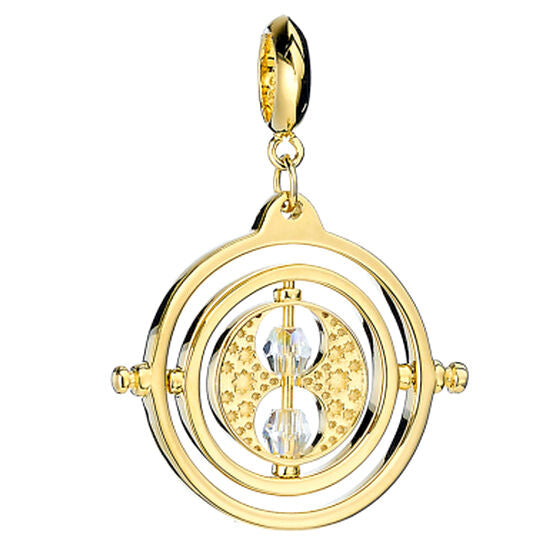Charm Giratiempos Harry Potter plata baño oro