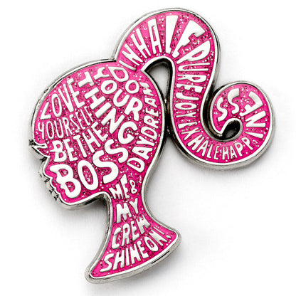 Pin Sparkly Silhouette Barbie