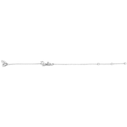 Pulsera Nombre Logo Barbie plata