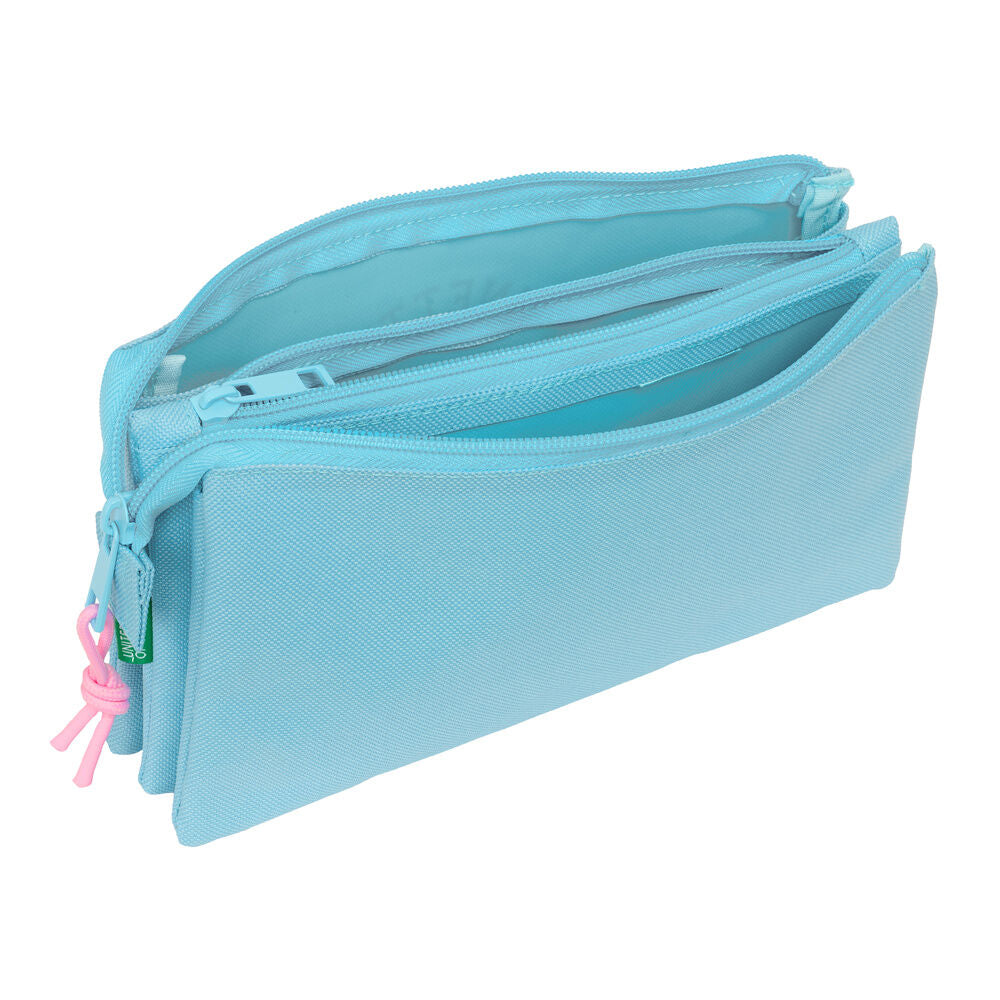 Portatodo Celeste Benetton triple