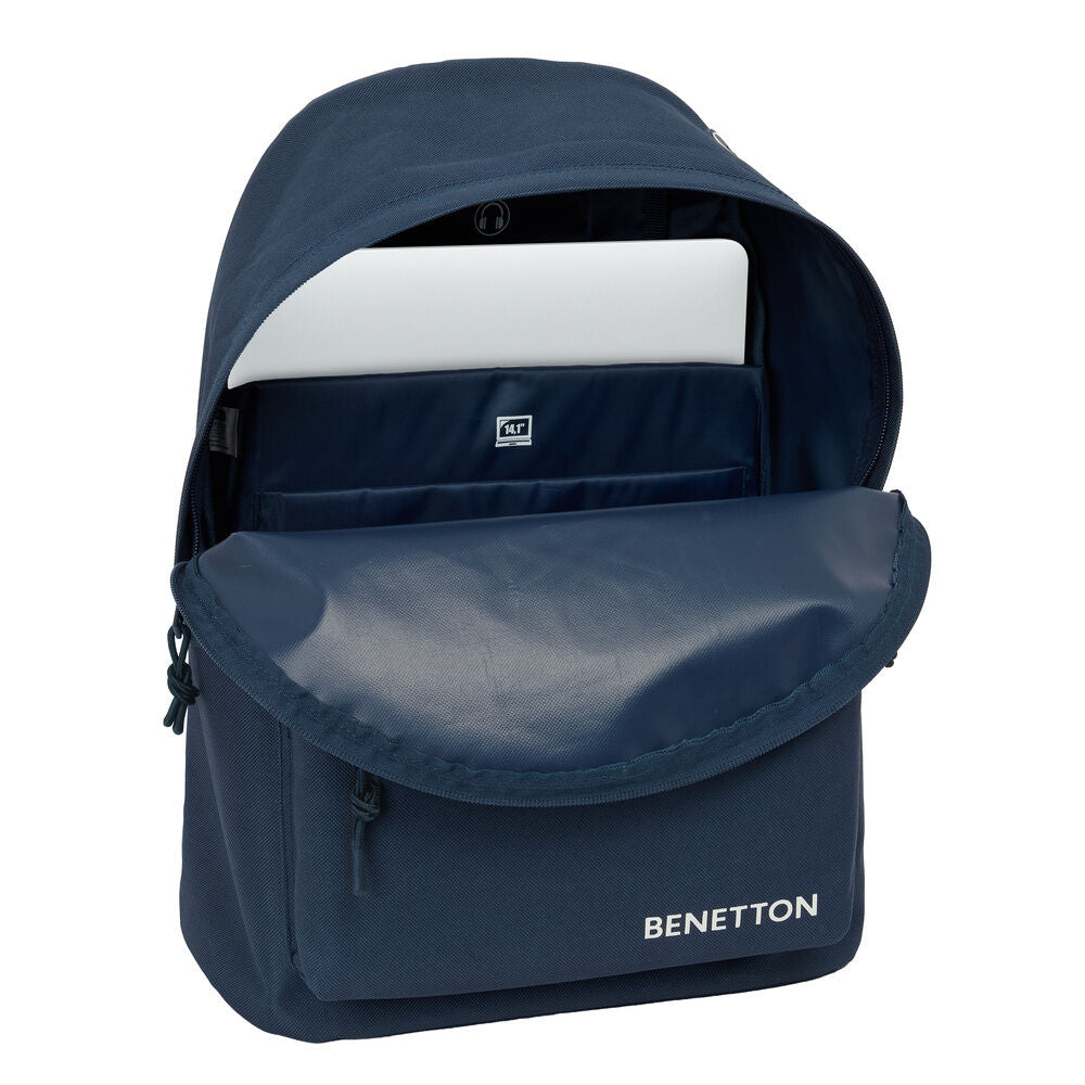 Mochila portatil Antracita Benetton 41cm