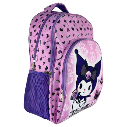 Mochila Purple Kuromi Hello Kitty 42cm