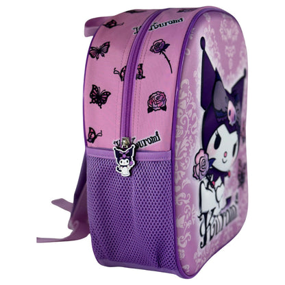 Mochila 3D Purple Kuromi Hello Kitty 30cm