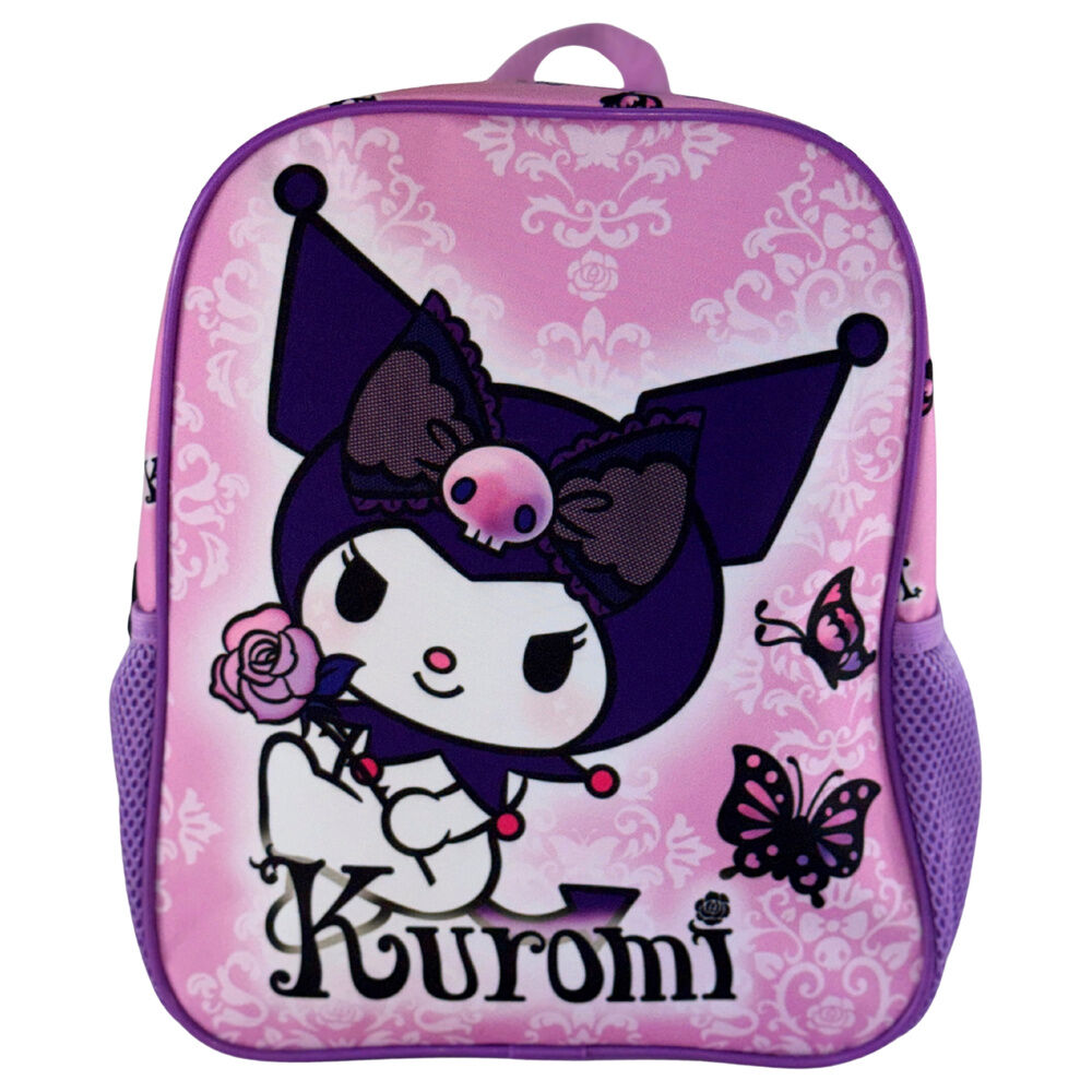 Mochila Purple Kuromi Hello Kitty 30cm