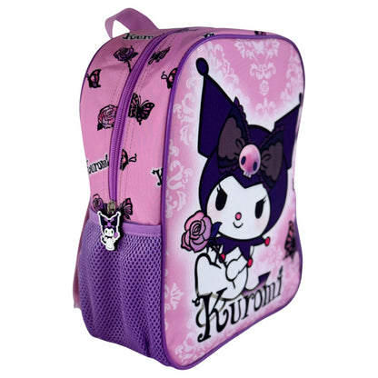 Mochila Purple Kuromi Hello Kitty 30cm