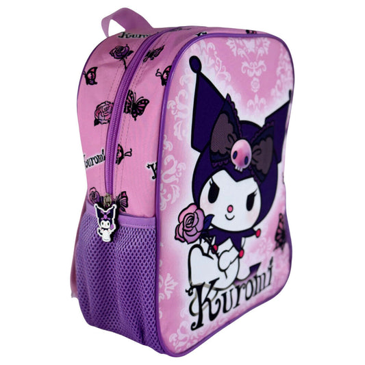Mochila Purple Kuromi Hello Kitty 30cm