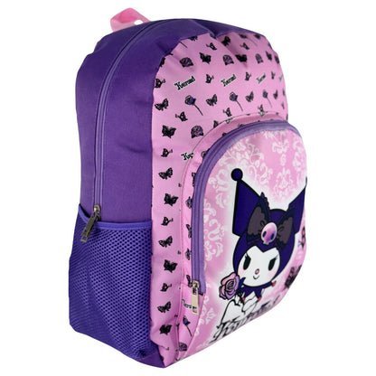 Mochila Purple Kuromi Hello Kitty 40cm