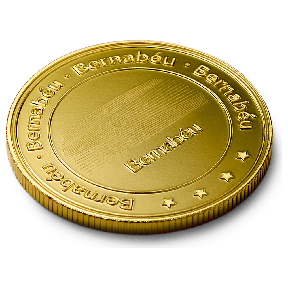 Moneda Bernabeu Dorada Real Madrid