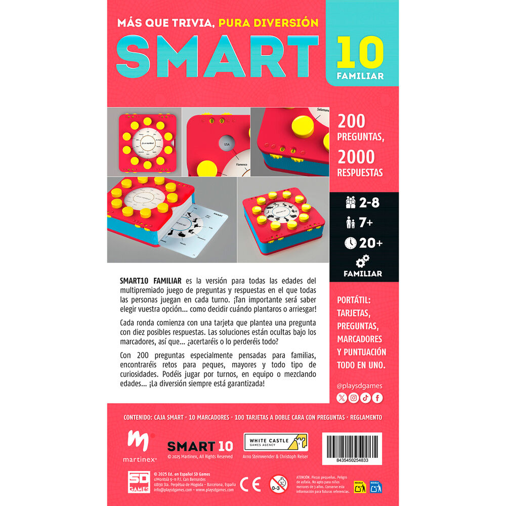 Juego de mesa Smart 10 Familiar español