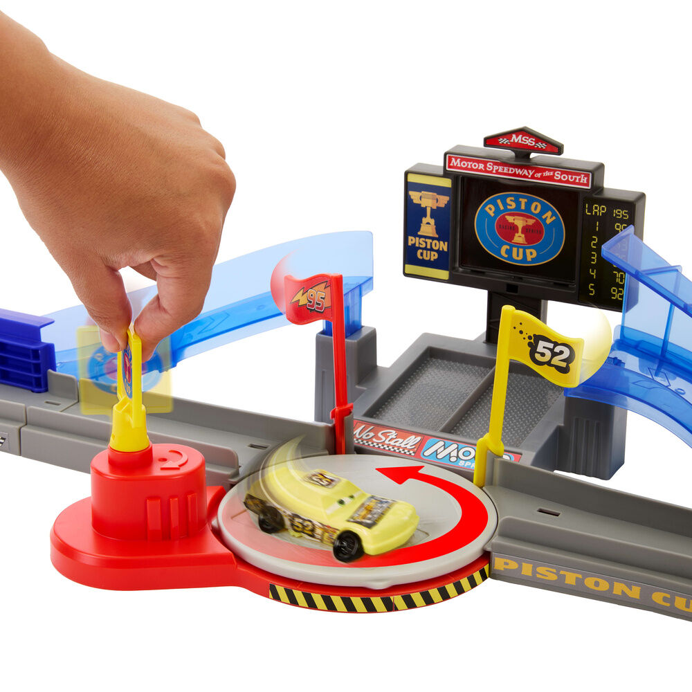 Pista Carreras Copa Piston Salto Rayo McQueen Cars Disney Pixar