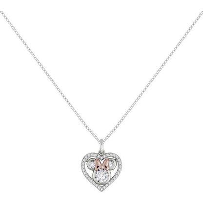 Colgante Corazon Minnie Disney plata