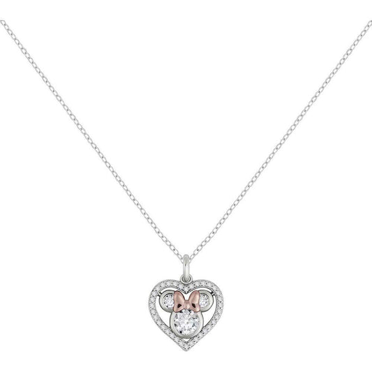 Colgante Corazon Minnie Disney plata