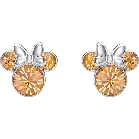 Pendientes June Minnie Disney plata