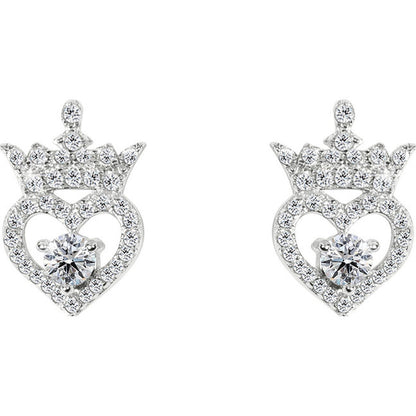 Pendientes Abril Princesas Disney plata