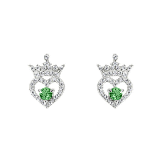 Pendientes Agosto Princesas Disney plata