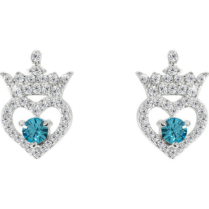 Pendientes Marzo Princesas Disney plata