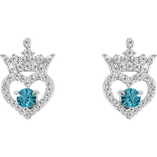 Pendientes Marzo Princesas Disney plata