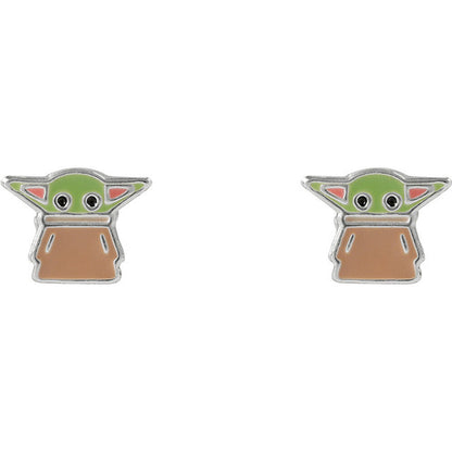 Pendientes Grogu The Mandalorian Star Wars plata