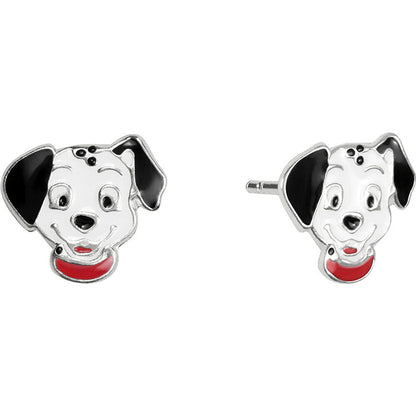 Pendientes 101 Dalmatas Disney plata