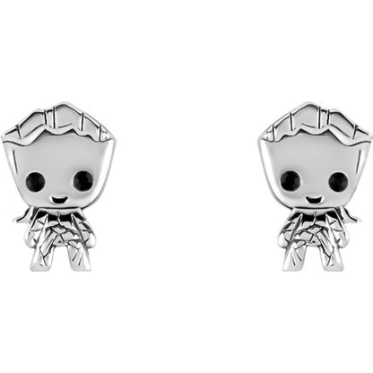 Pendientes Groot Guardianes de la Galaxia Marvel plata
