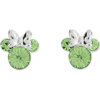 Pendientes Agosto Minnie Disney plata
