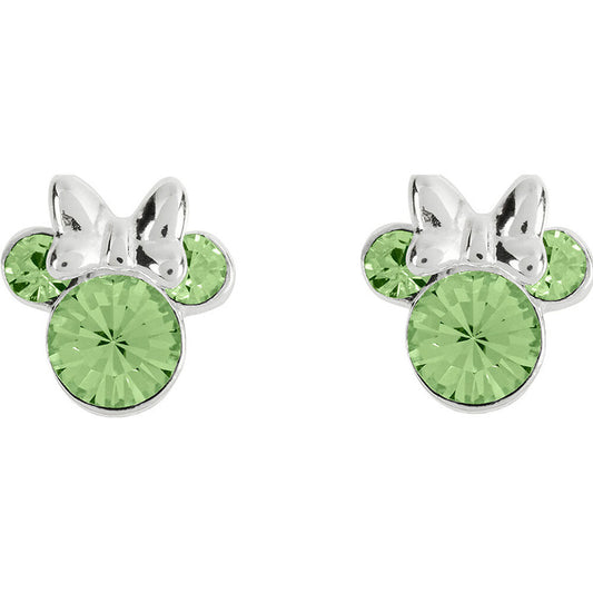 Pendientes Agosto Minnie Disney plata