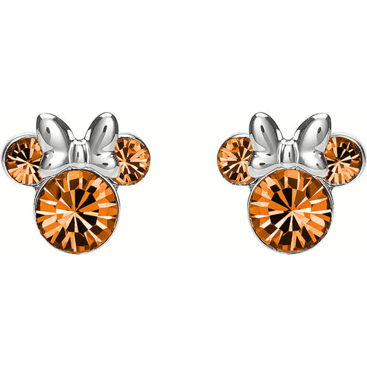 Pendientes Noviembre Minnie Disney plata