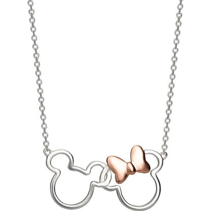 Colgante Mickey & Minnie Disney plata
