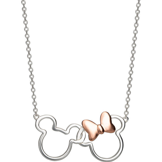 Colgante Mickey & Minnie Disney plata