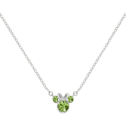 Colgante Agosto Minnie Disney plata