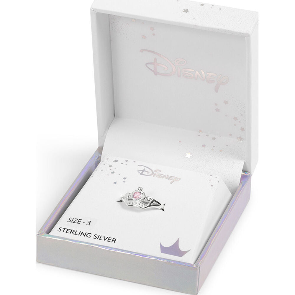 Anillo Corona Princesas Disney plata